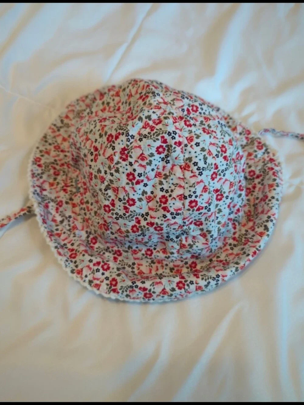 Nordstrom Toddler Floral Sun Hat with Ties 9-24 Months